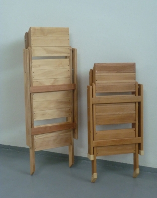 Scaleo in legno a tre o quattro gradini