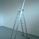 Scala a sfilo in alluminio con fune
