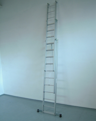 Scala a sfilo in alluminio con fune
