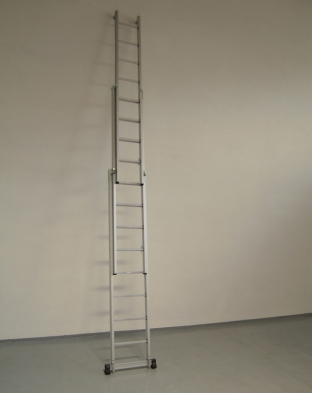 Scala in alluminio con corrimano